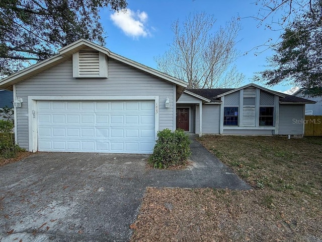 ranch-style house with a garage