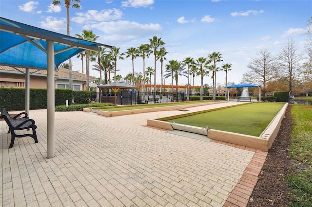 view of property's community featuring a gazebo