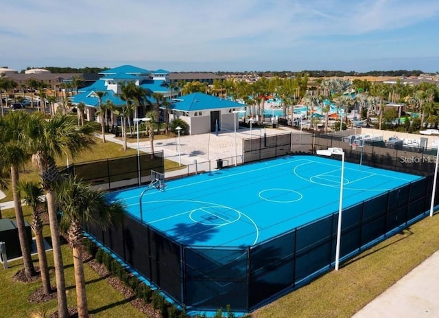 view of basketball court