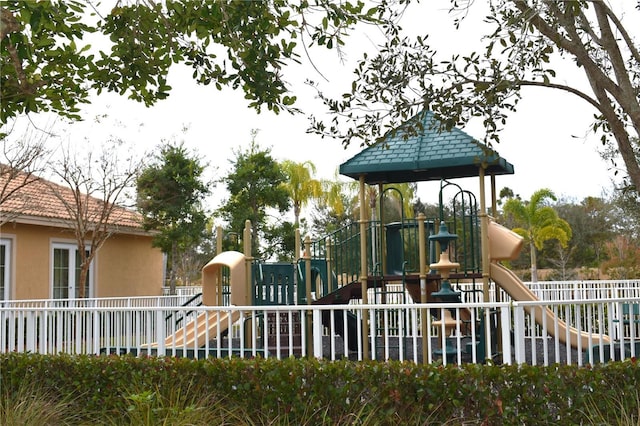 view of play area