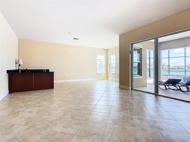 view of tiled empty room