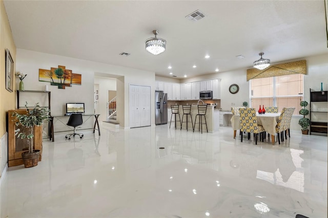 view of dining area