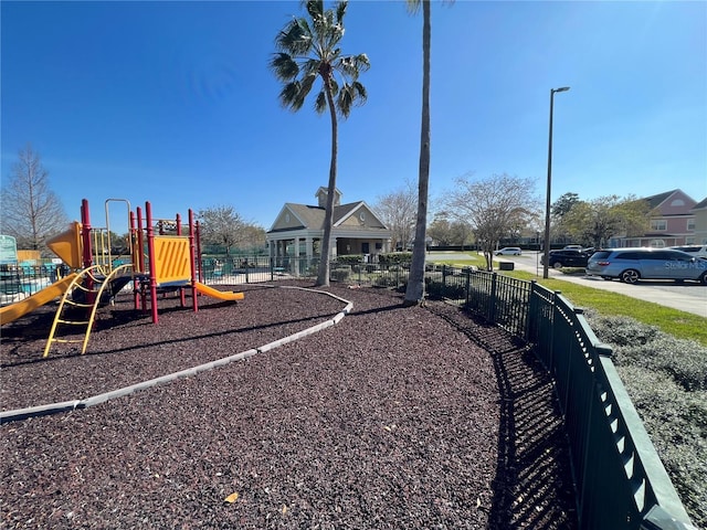 view of jungle gym