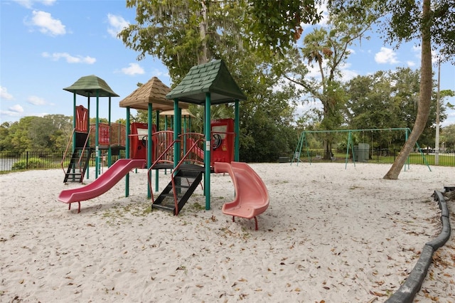 view of jungle gym