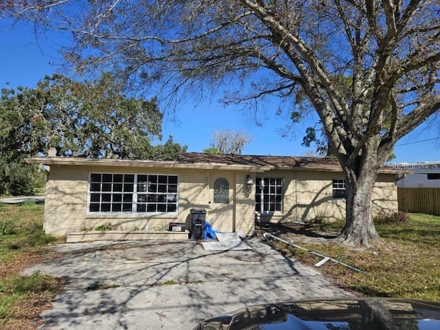 view of ranch-style house