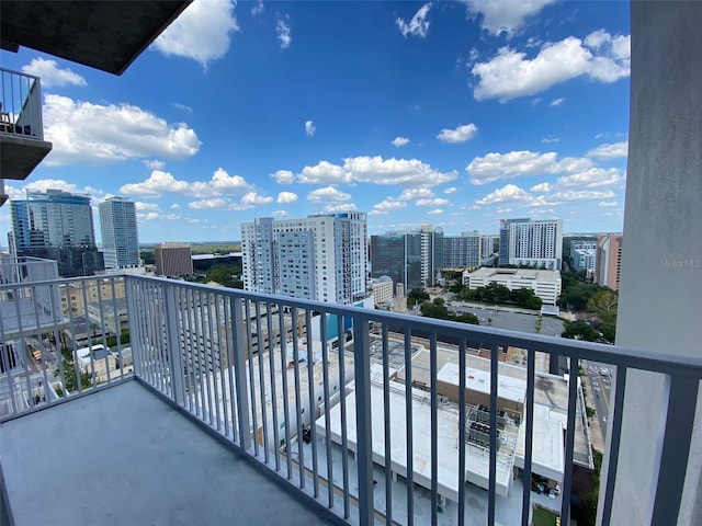 view of balcony