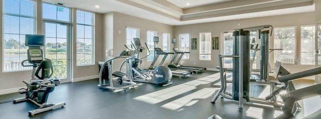 view of workout area