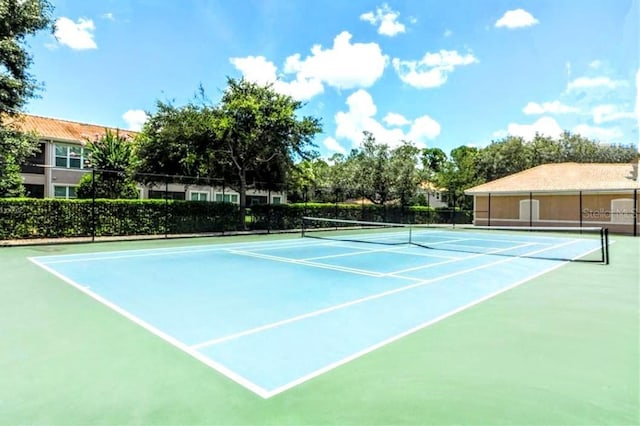 view of tennis court