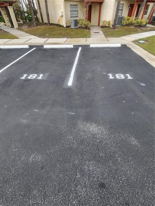 view of parking / parking lot