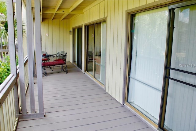 view of balcony