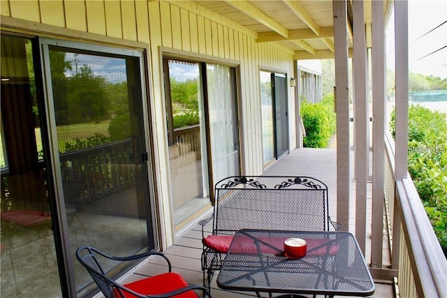 view of balcony