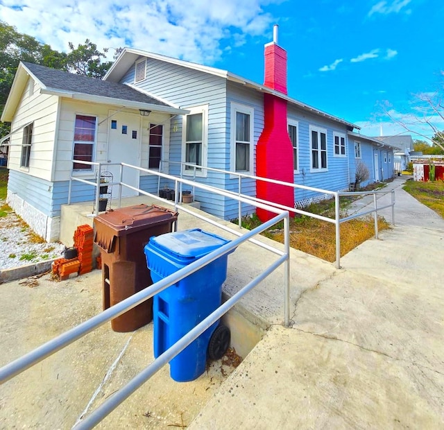 view of front of house featuring a hot tub