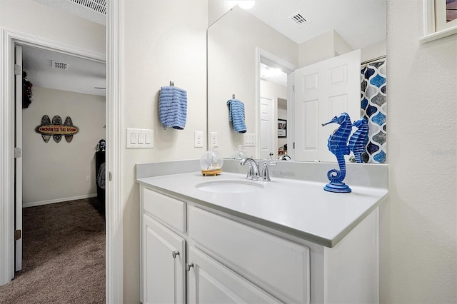 bathroom featuring vanity