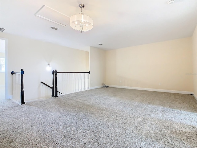 unfurnished room with carpet flooring