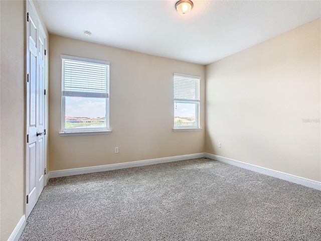 carpeted empty room featuring a healthy amount of sunlight