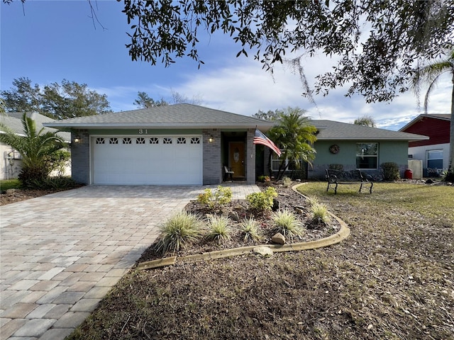 ranch-style house with a garage