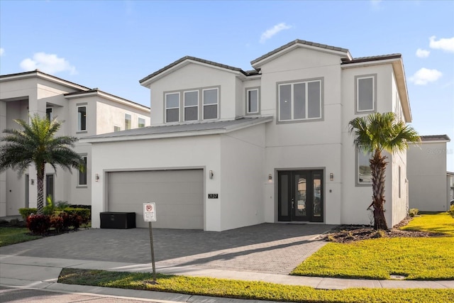 view of front of home with french doors