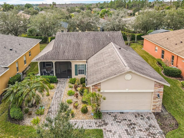 birds eye view of property