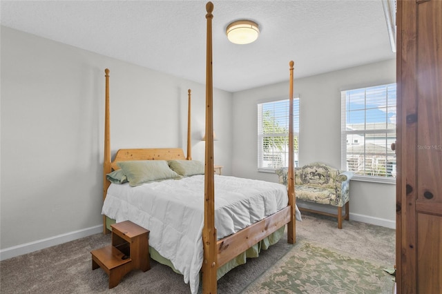 bedroom with carpet floors