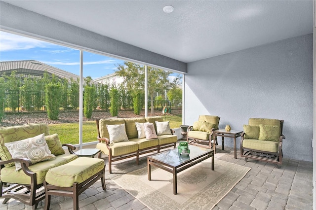 sunroom / solarium with a wealth of natural light