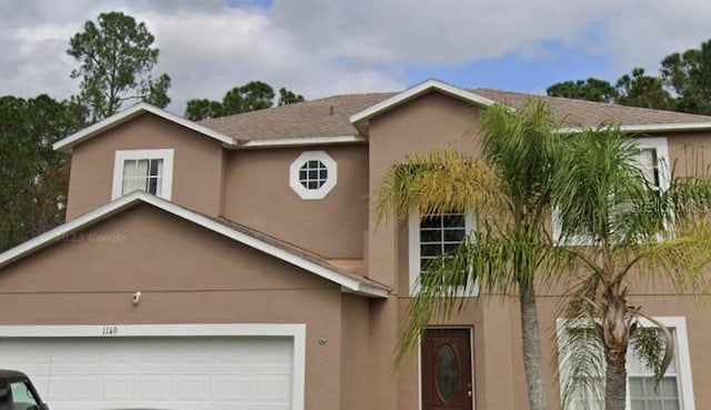 view of front of house featuring a garage