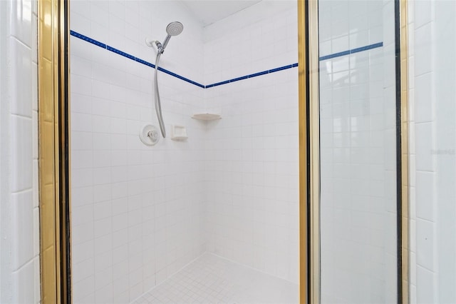 bathroom featuring an enclosed shower