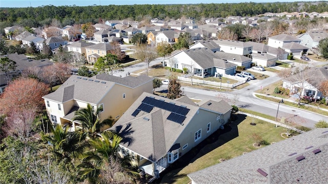 drone / aerial view with a residential view