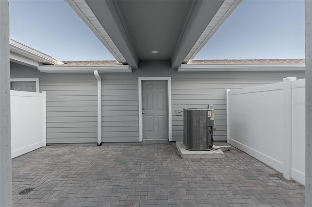 view of patio / terrace featuring cooling unit