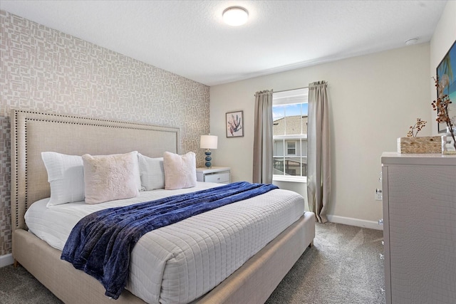 bedroom with carpet floors