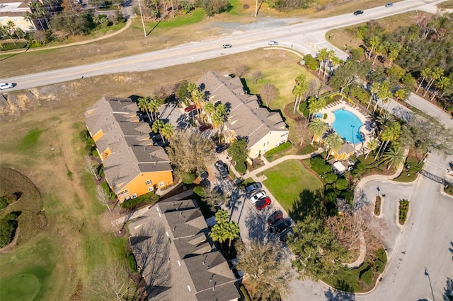 bird's eye view with a residential view