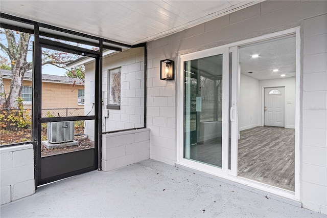 unfurnished sunroom featuring plenty of natural light