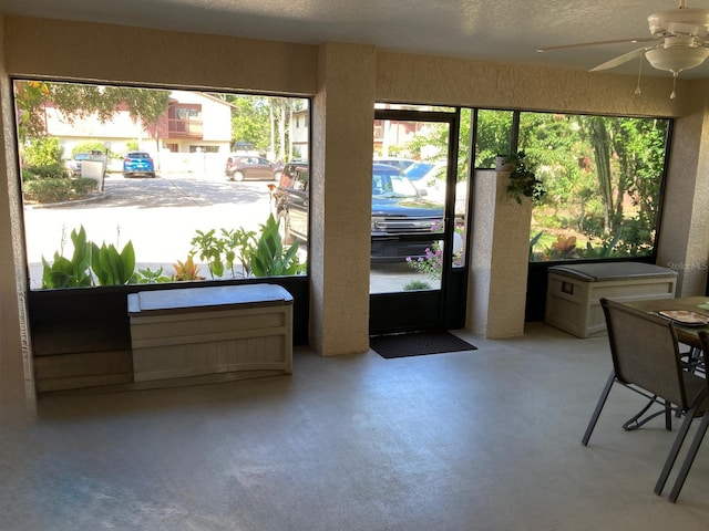 view of sunroom / solarium