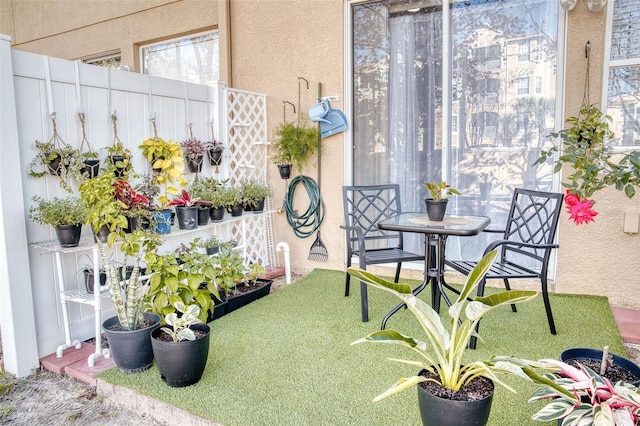 view of sunroom