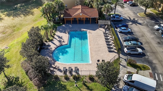 birds eye view of property