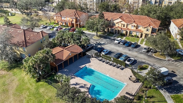 birds eye view of property