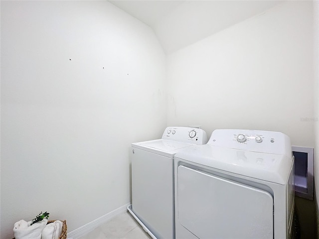 laundry room with separate washer and dryer