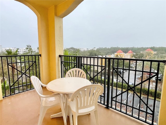 view of balcony