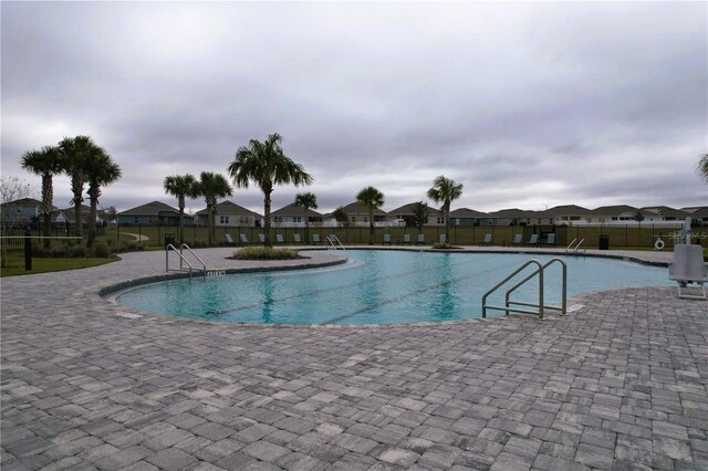 1280 Tupelo Trl, Haines City, FL 33844 - view of swimming pool with a patio area