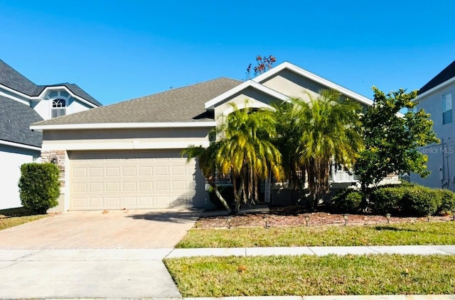 view of front of house featuring a garage