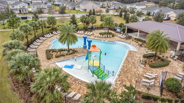 view of pool with a patio