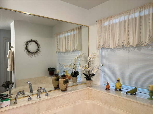 bathroom with a bathtub