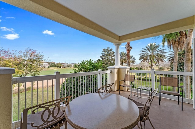 view of balcony