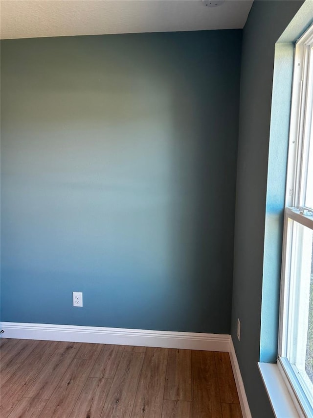 empty room with wood-type flooring