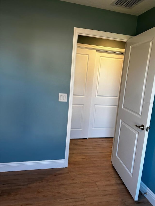 interior space featuring hardwood / wood-style floors