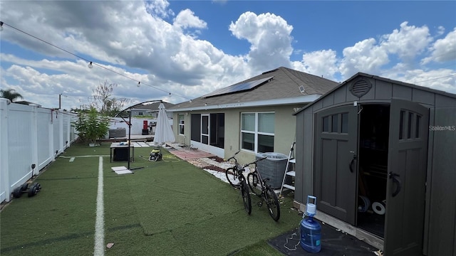 view of patio featuring central AC