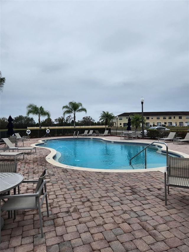 view of pool with a patio