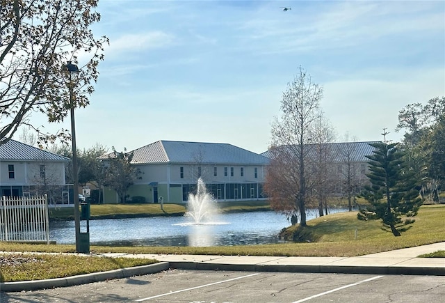 view of water feature