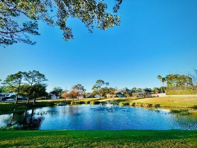 view of water feature