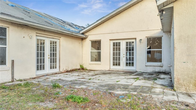 view of patio with french doors