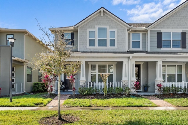 craftsman inspired home with a porch